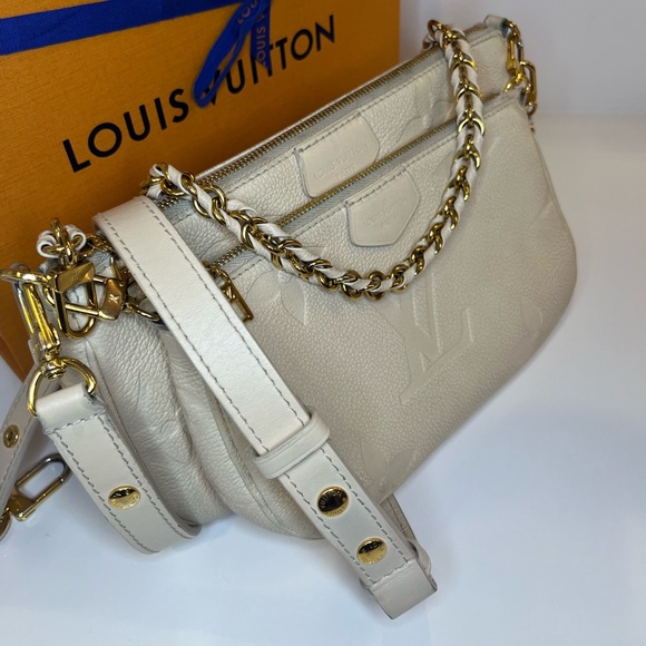 🎀 LOUIS VUITTON Multi Pochette Accessoires Monogram Empreinte Shoulder Bag - Picture 5 of 16